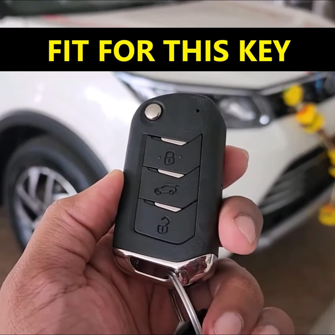 Mahindra Scorpio, Bolero, XUV700, XUV300, Thar, TUV300 Plus, XUV400, Marazzo (3 BT Flip Key) Key cover