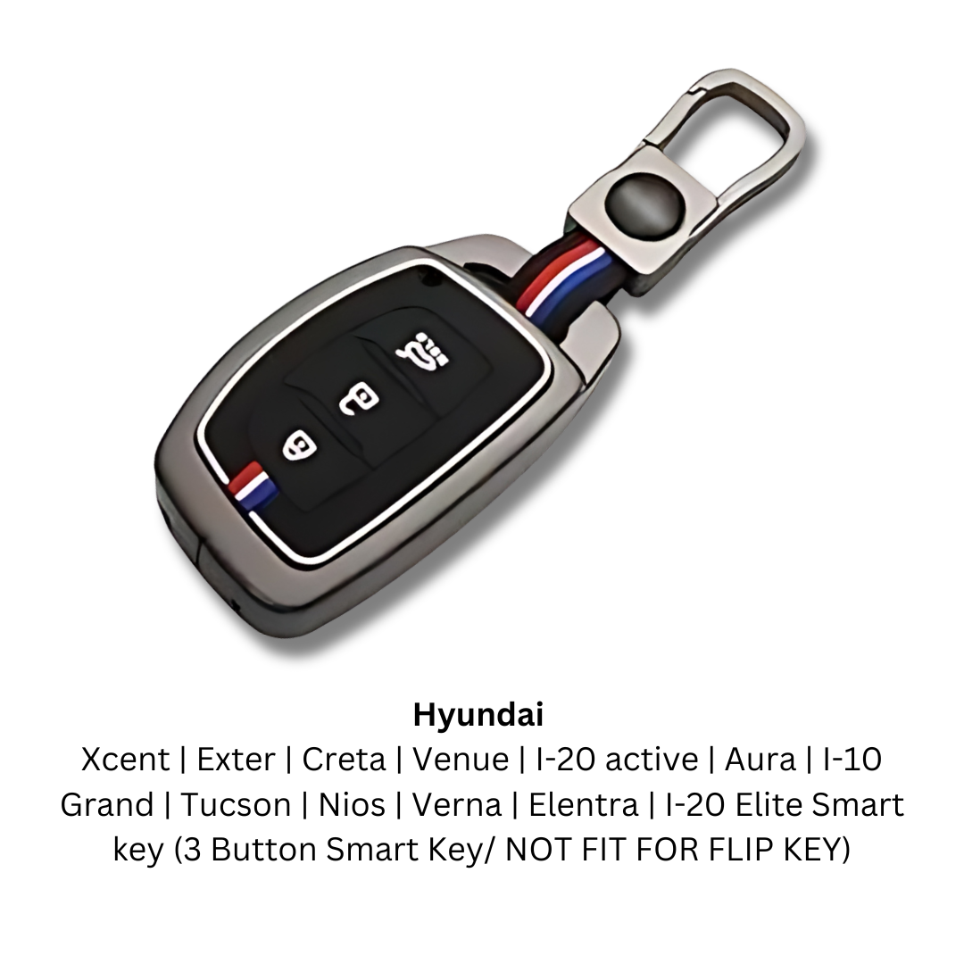 Hyundai Xcent | Exter | Creta | Venue | I-20 active | Aura | I-10 Grand | Tucson | Nios | Verna | Elentra | I-20 Elite Smart key (3 Button Smart Key/ NOT FIT FOR FLIP KEY)